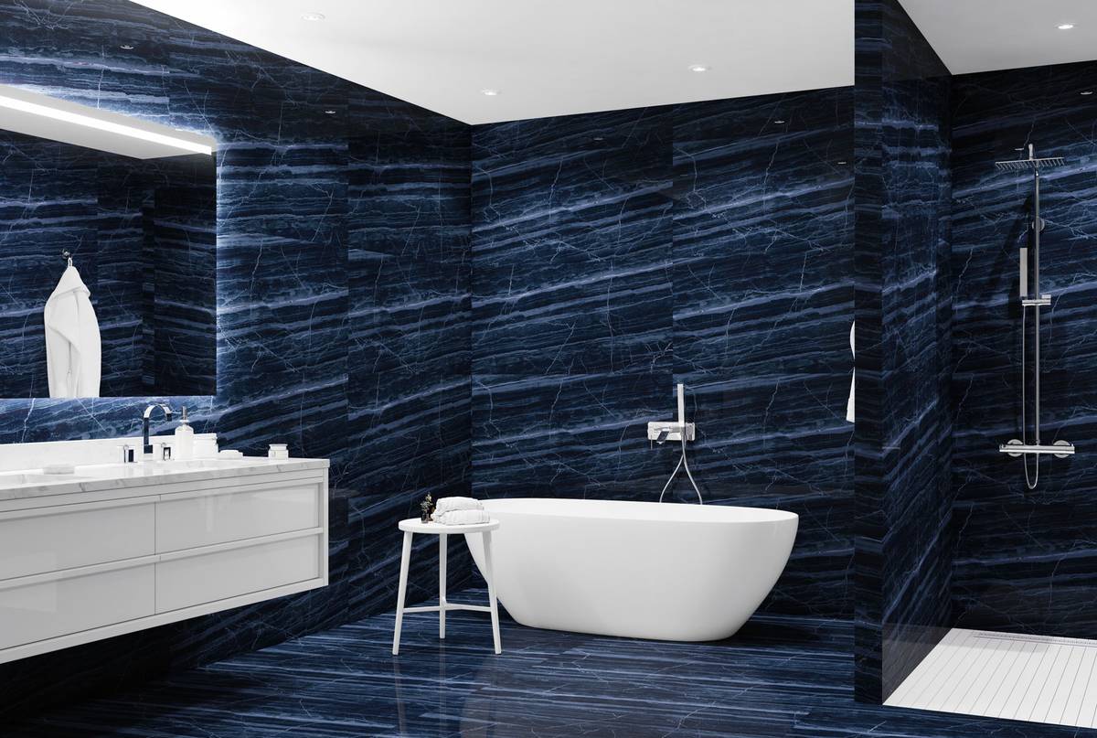 Staro Palacio Hazel Cobalto глянец Керамогранит Staro Palacio Hazel Cobalto 60x120 высокий глянец синий